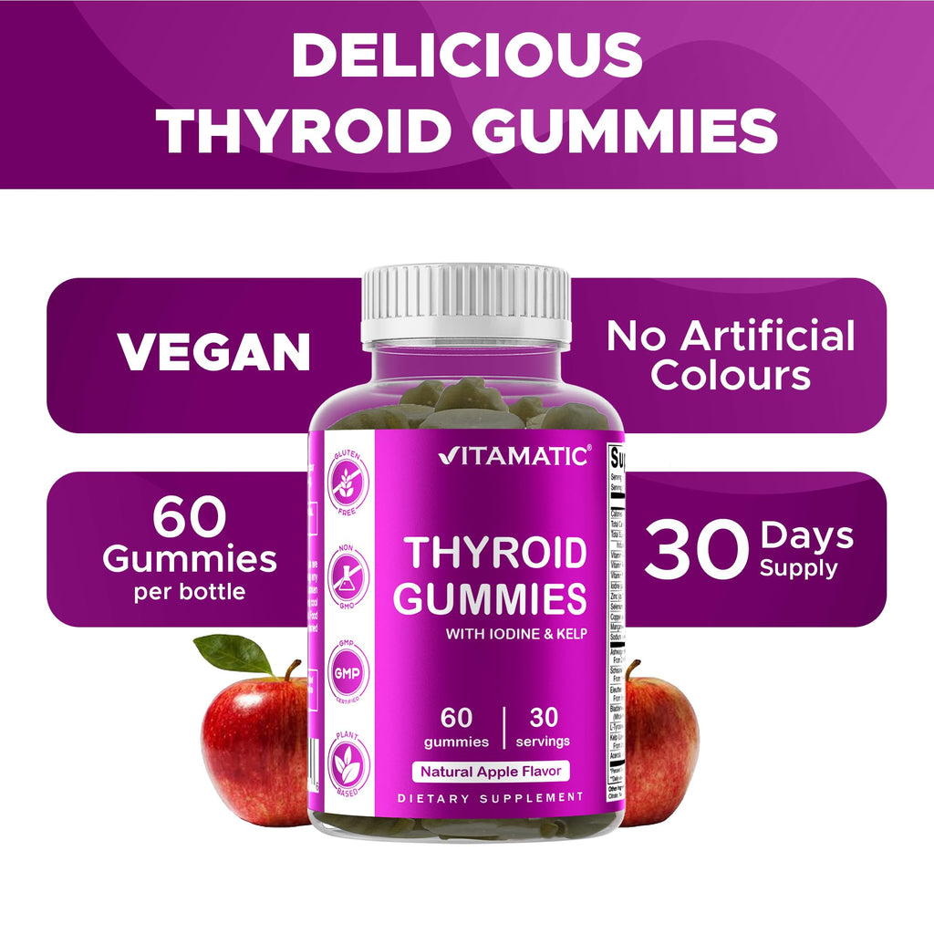Thyroid Gummies with Iodine & Kelp, 60 Gummies J717