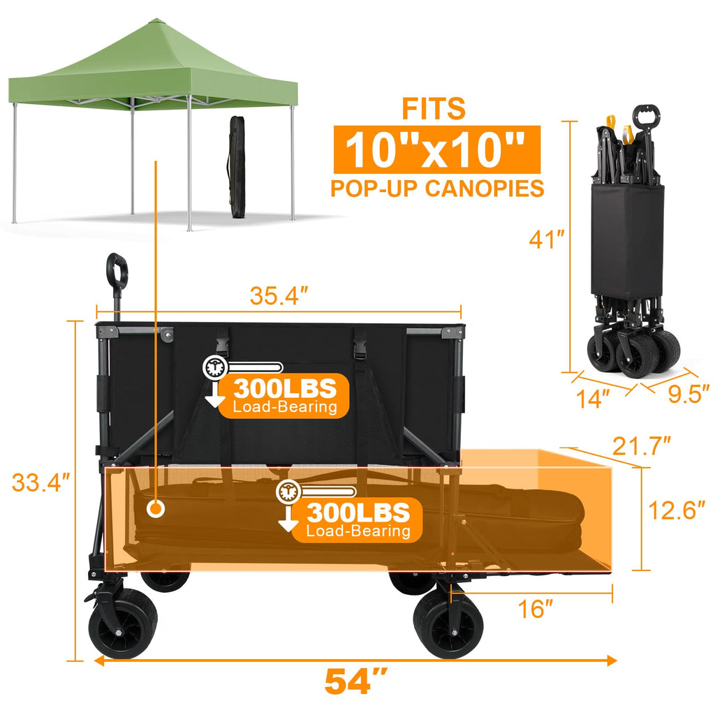 Heavy Duty Collapsible Double Decker Wagon N563