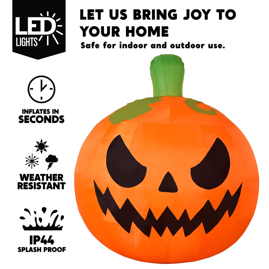 10FT Tall Inflatable Pumpkin with Built-in LED Lights Z618