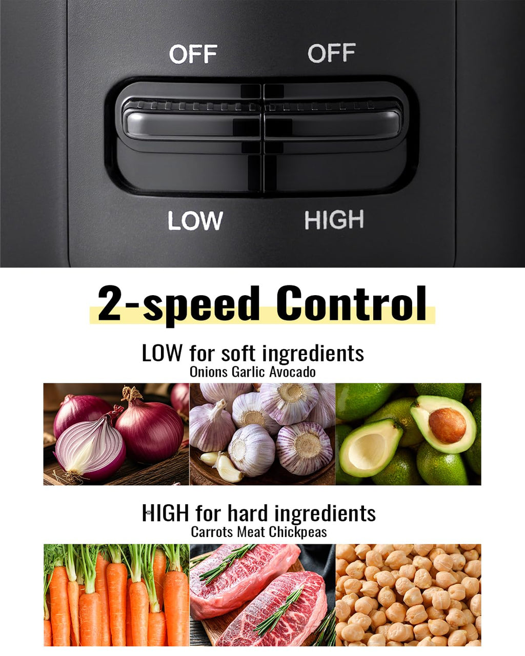 4 Cup Electric Food Processor with Stainless Steel Blades O2119