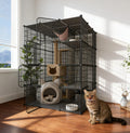 4-Tier Detachable Metal Wire Cat Cage P32968