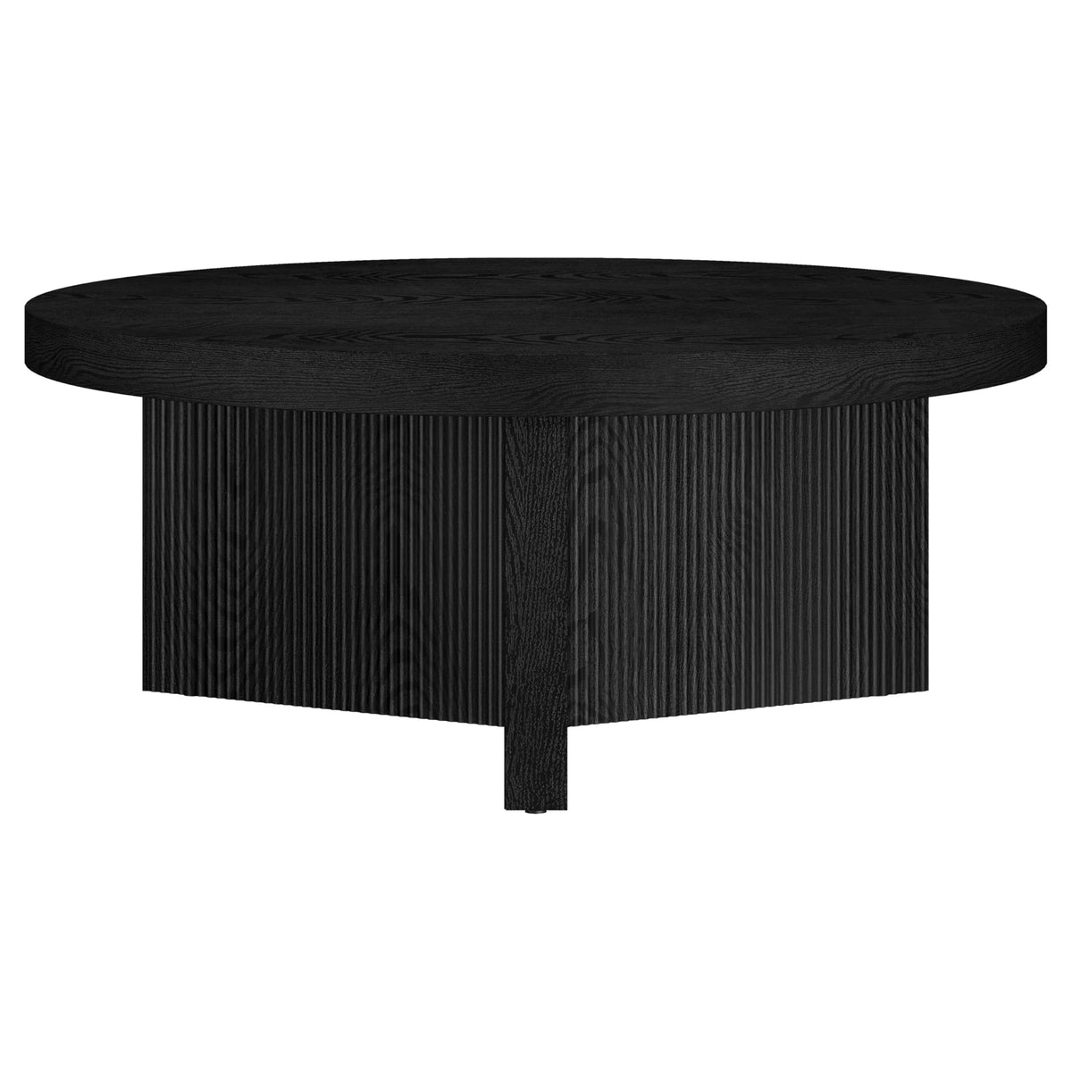 36" Scandinavian Fluted Coffee Table J1293