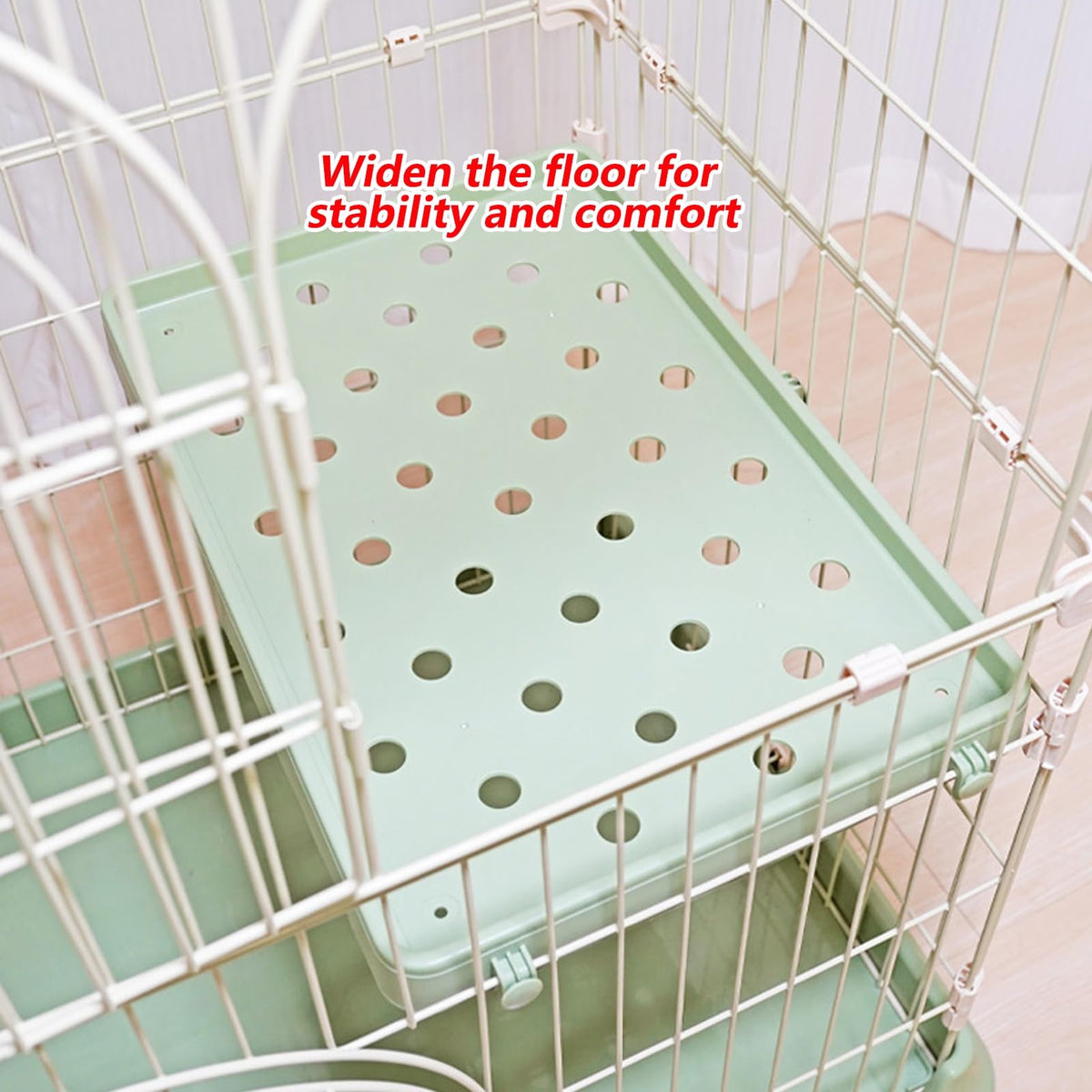 3/4-Tier Wire Cat Cage Playpen Kennel with Hammock C683