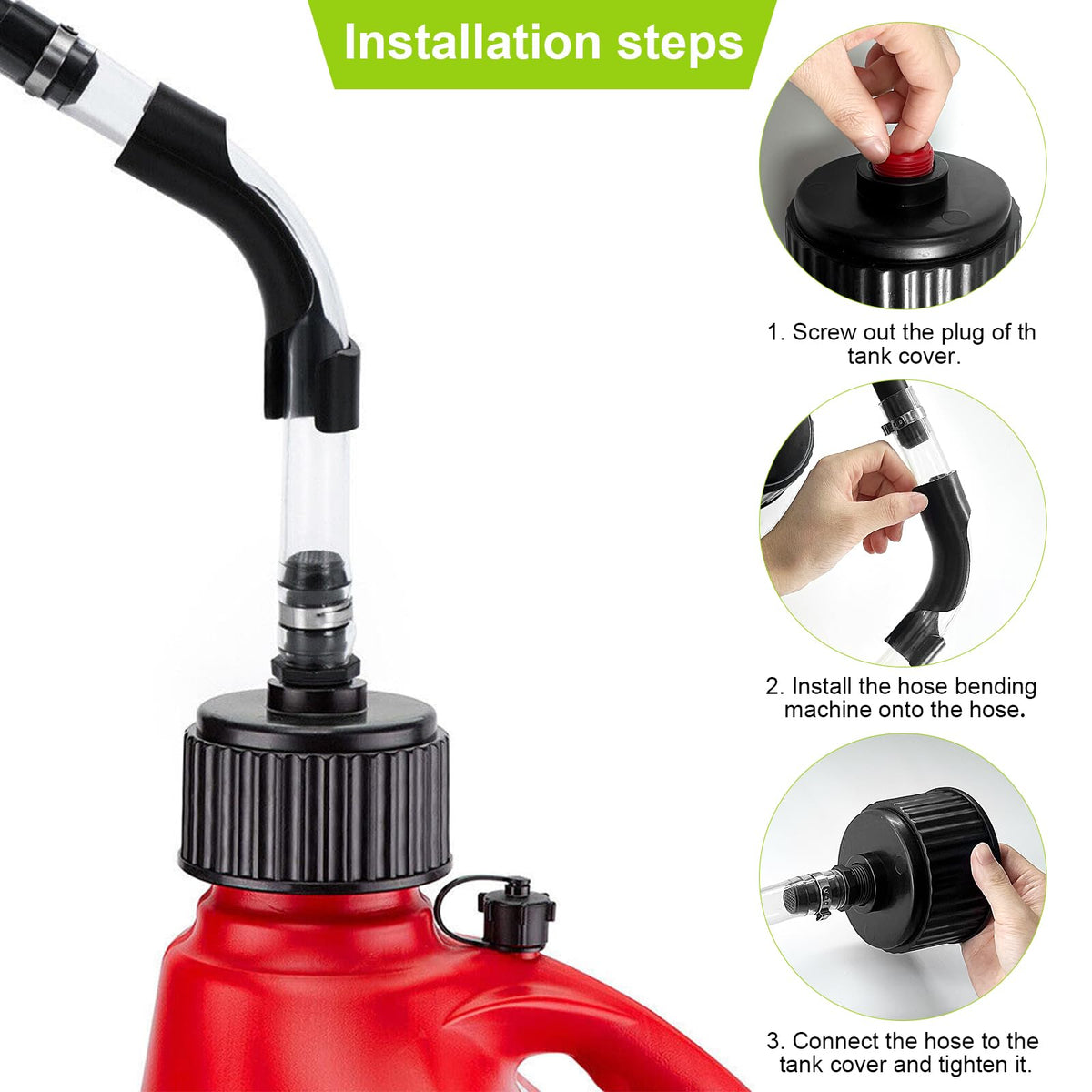 6 Piece Racing Fuel Jug Hose & Cap Kit K469053