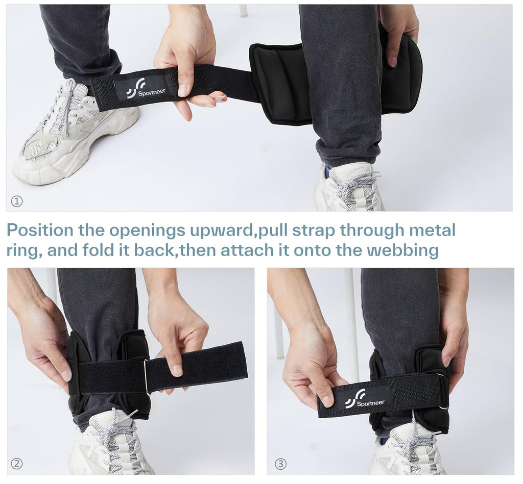 Adjustable Ankle and Wrist Weights Pair of 4lb W660219