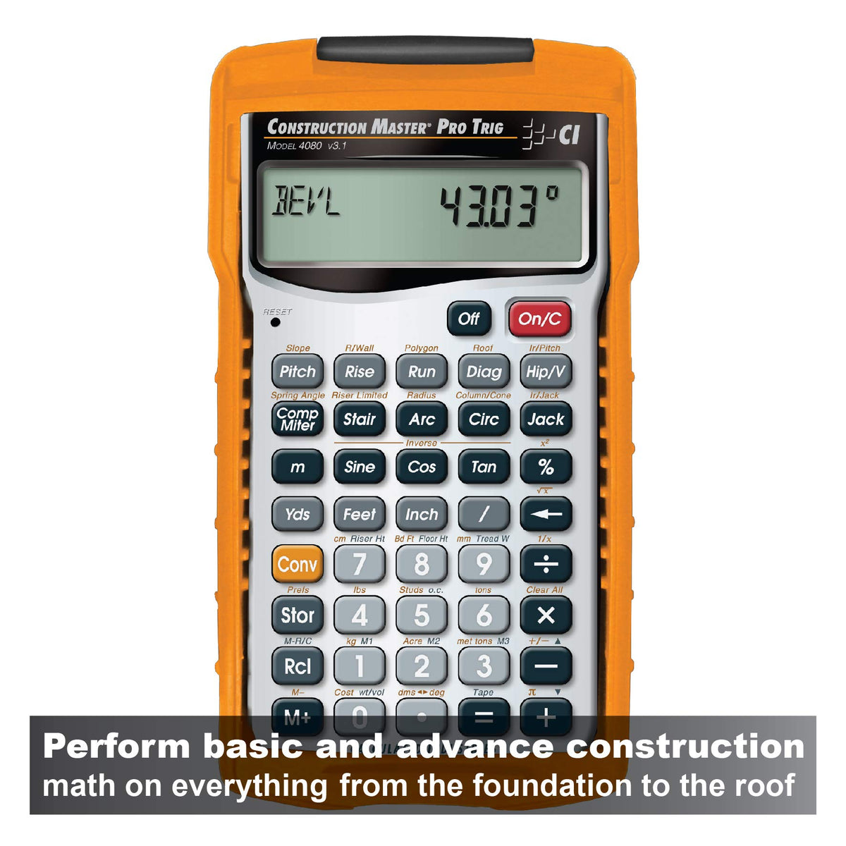 Construction Calculator with Case R221004