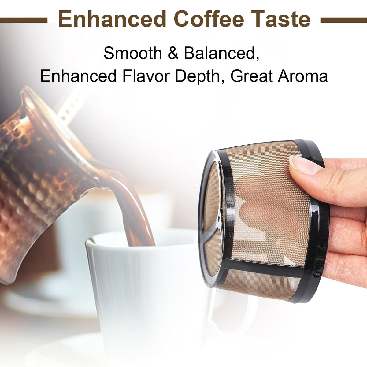 Reusable Coffee Filter Basket 2-Pack with Coffee Spoon W1794