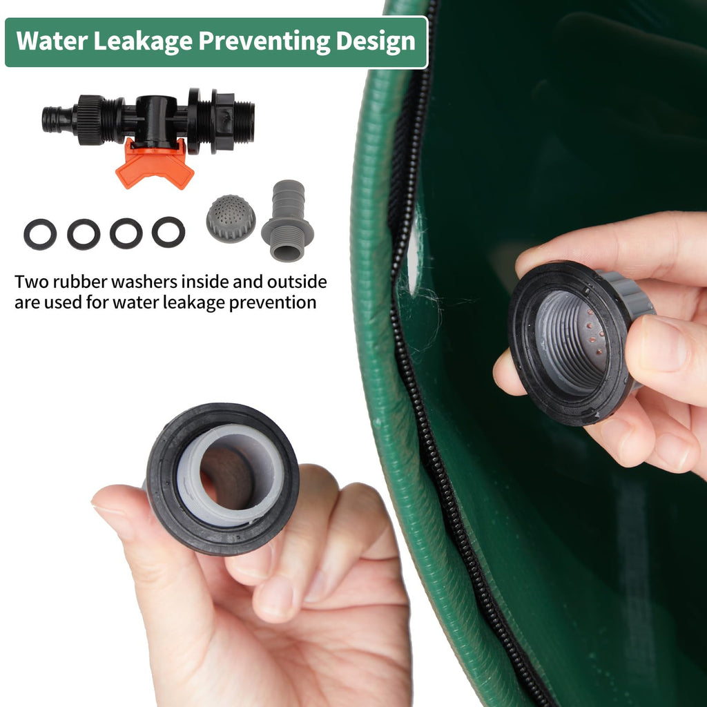 50 Gallon Foldable PVC Rain Barrel with Filter K524024