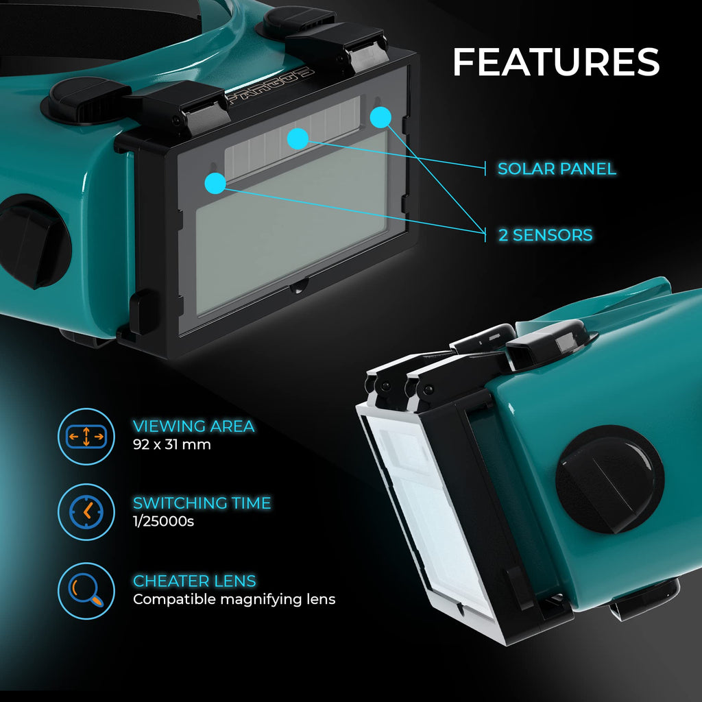 Welding Goggles Auto Darkening Flip Up DIN 8-12 F9339