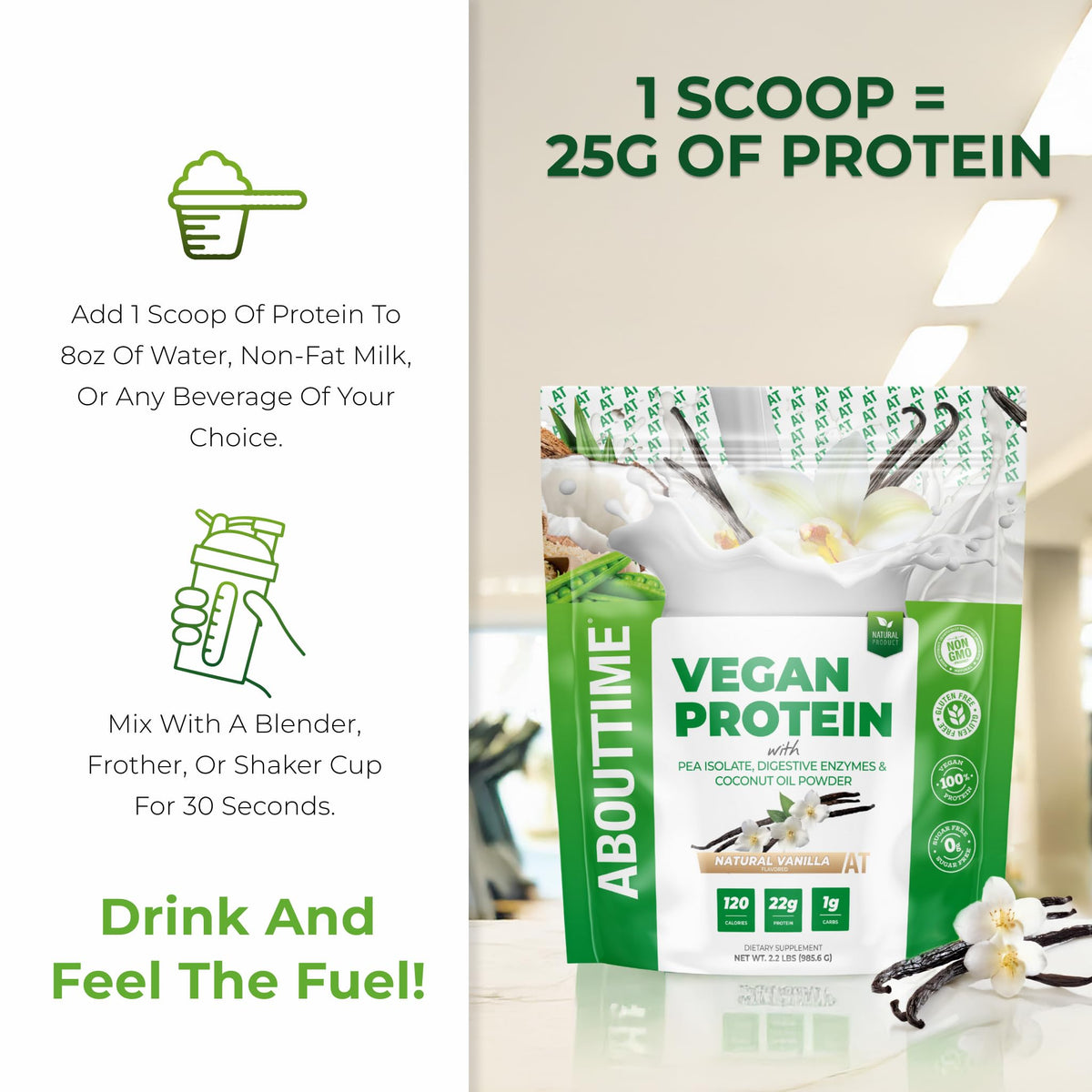 Vegan Protein Powder Vanilla D3651