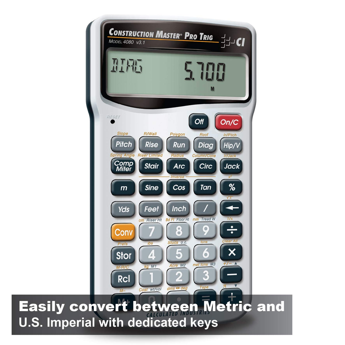 Construction Calculator with Case R221004