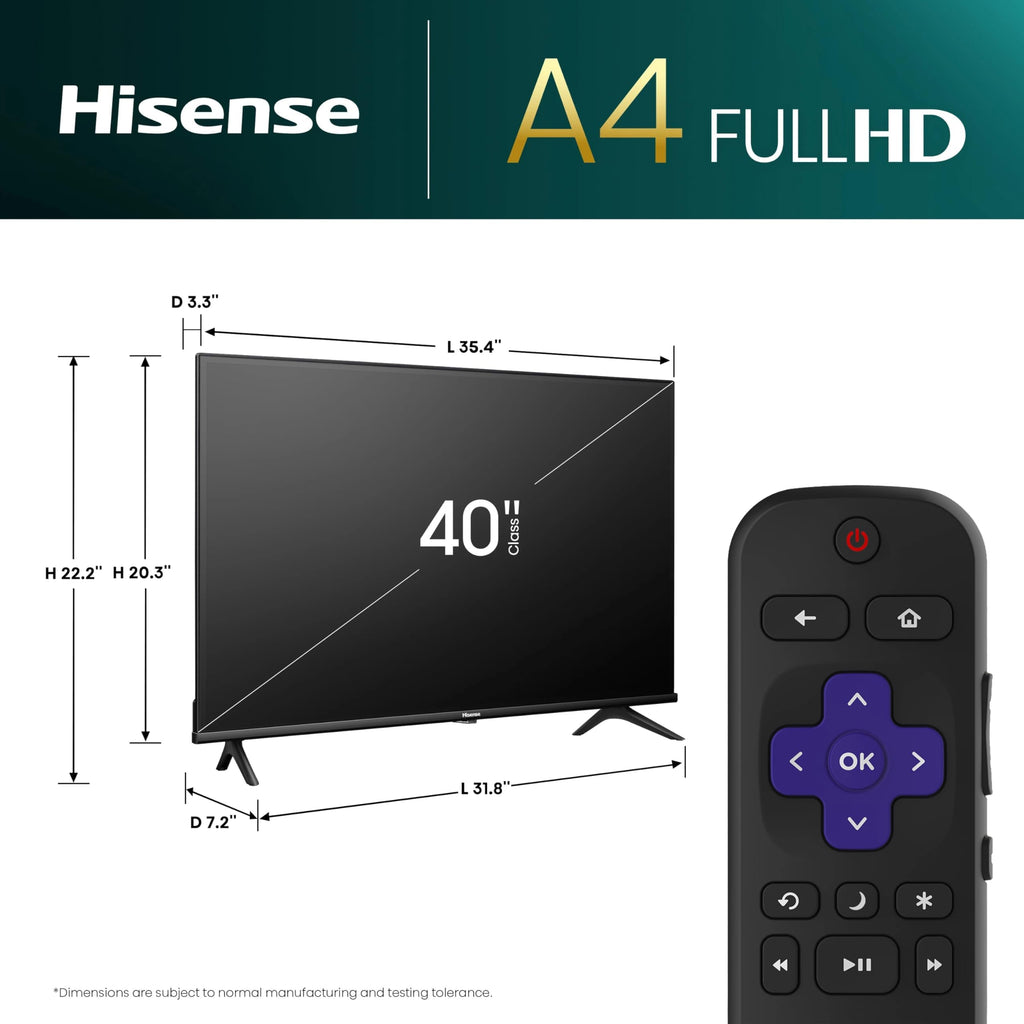 40-Inch FHD 1080p Smart Roku TV A121