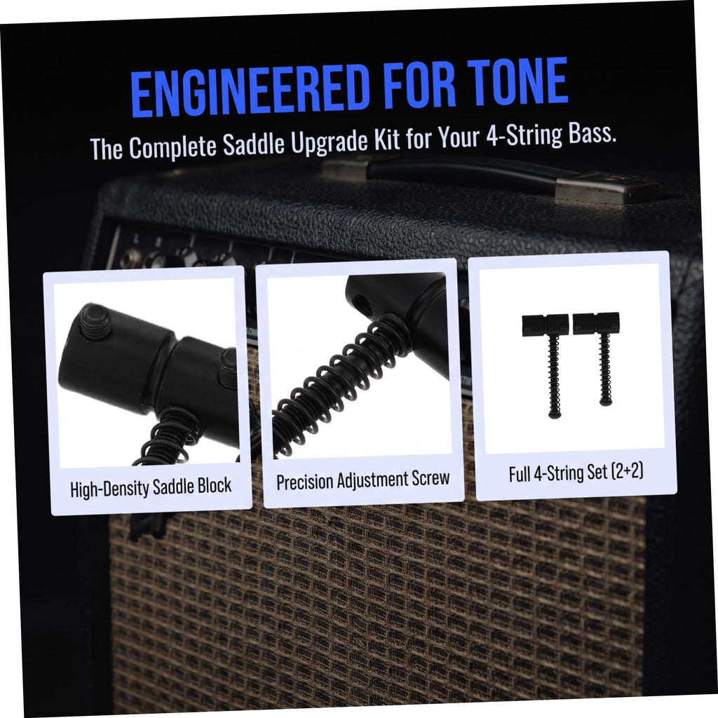 Metal String Saddles for 4-string Bass Guitar F810473