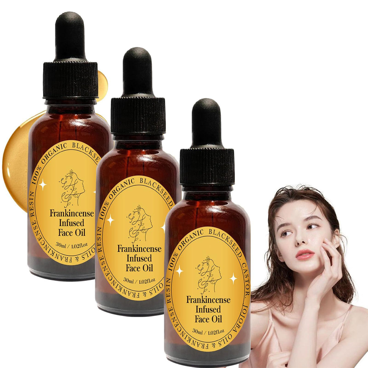 Frankincense Resin Oil Facial Serum 3PC A230494