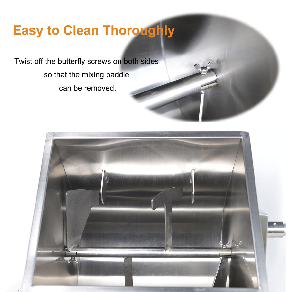 7L Sausage Stuffer and 15lb Manual Meat Mixer C6211