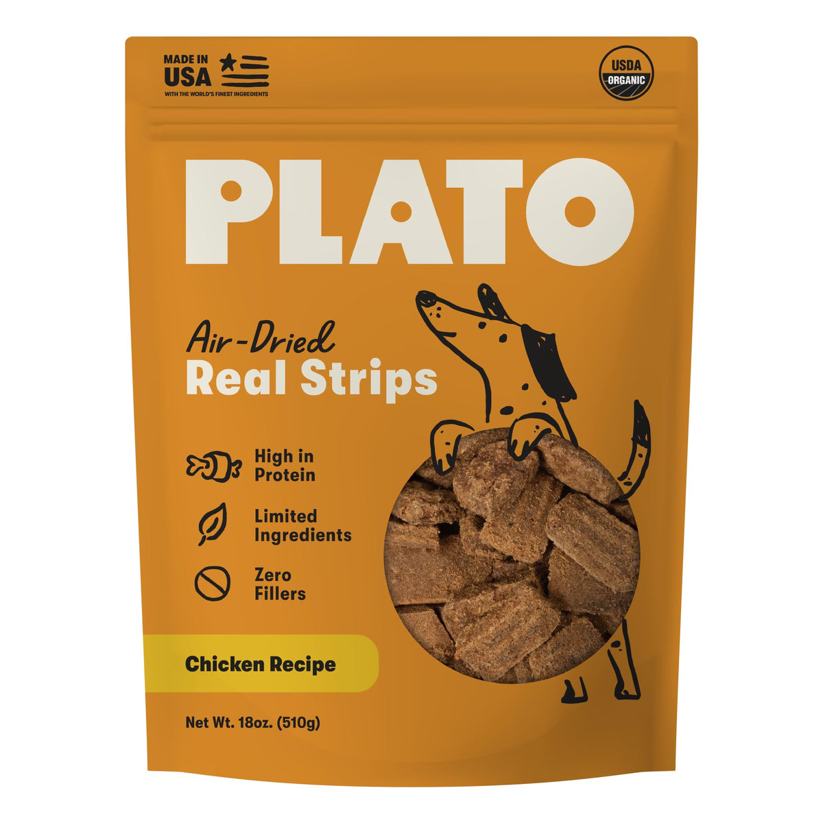Organic Chicken Recipe Dog Treats, 18 oz S44228