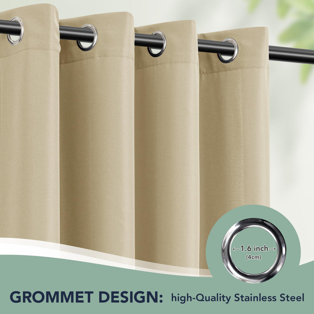 Waterproof Outdoor Curtains 6 Panels V292