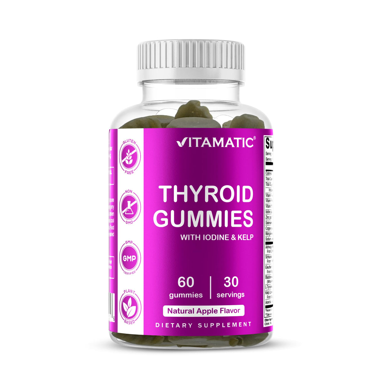 Thyroid Gummies with Iodine & Kelp, 60 Gummies J717