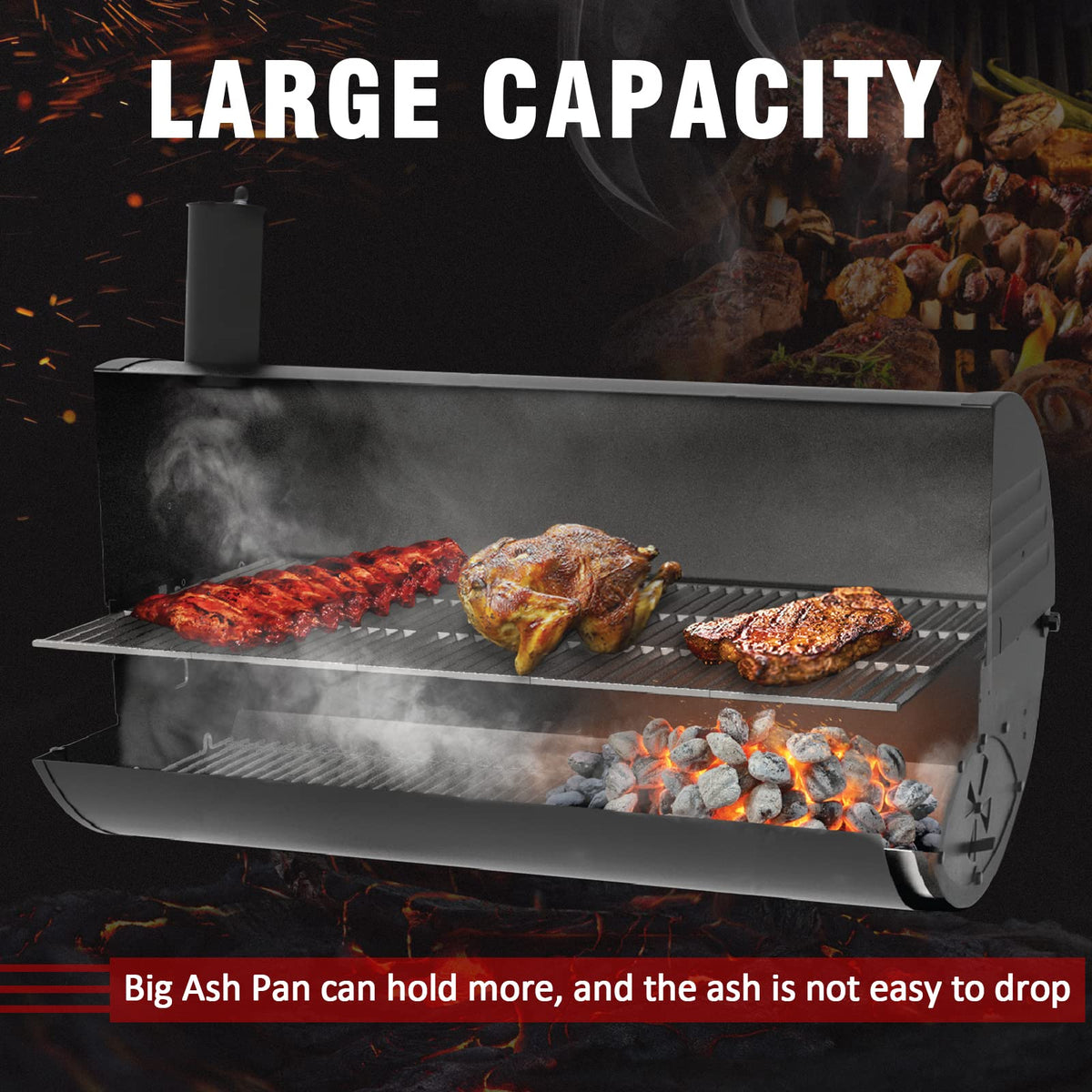 27 Inch Ash Pan with Fire Grate M3412