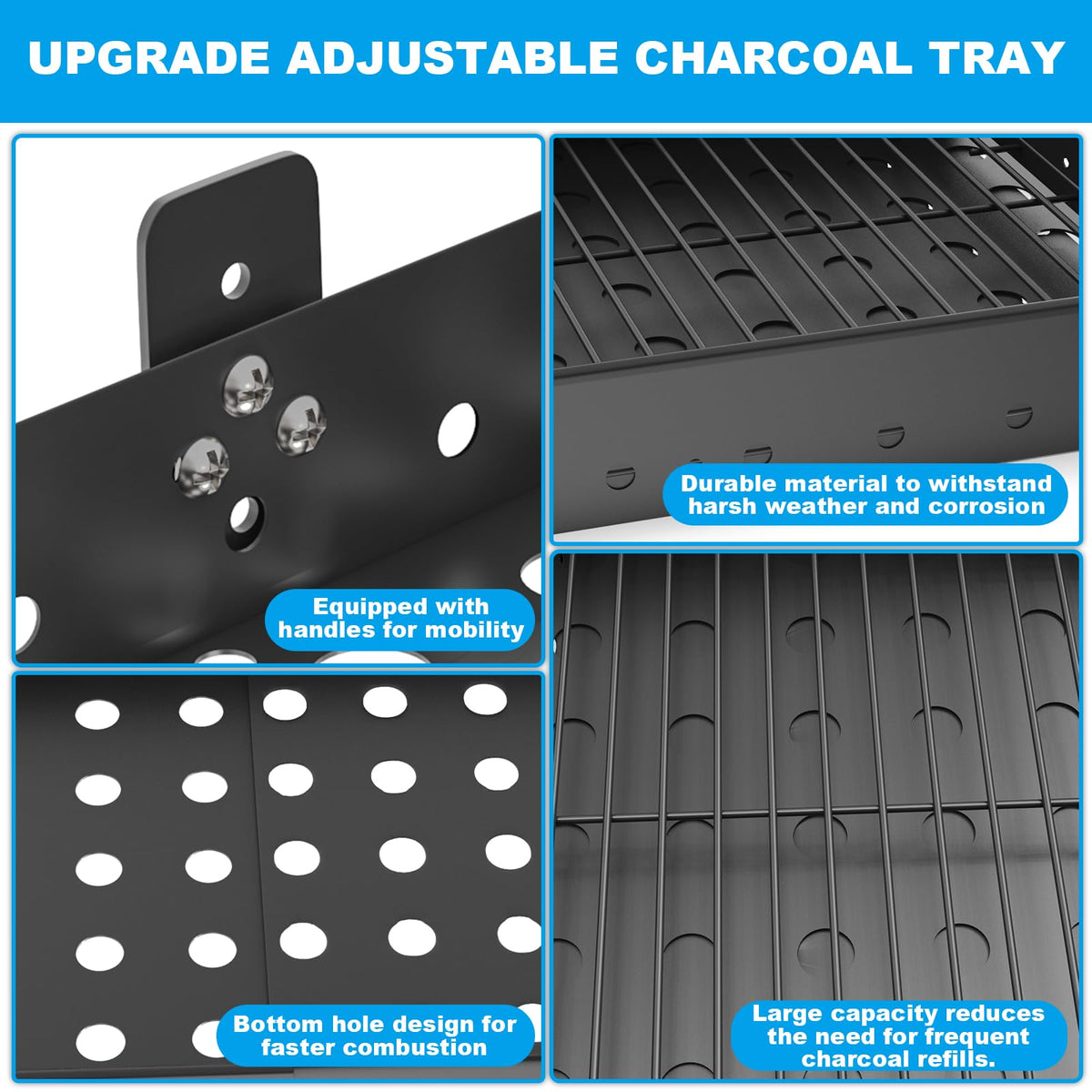 Charcoal Grill Basket Pan Replacement Parts F476
