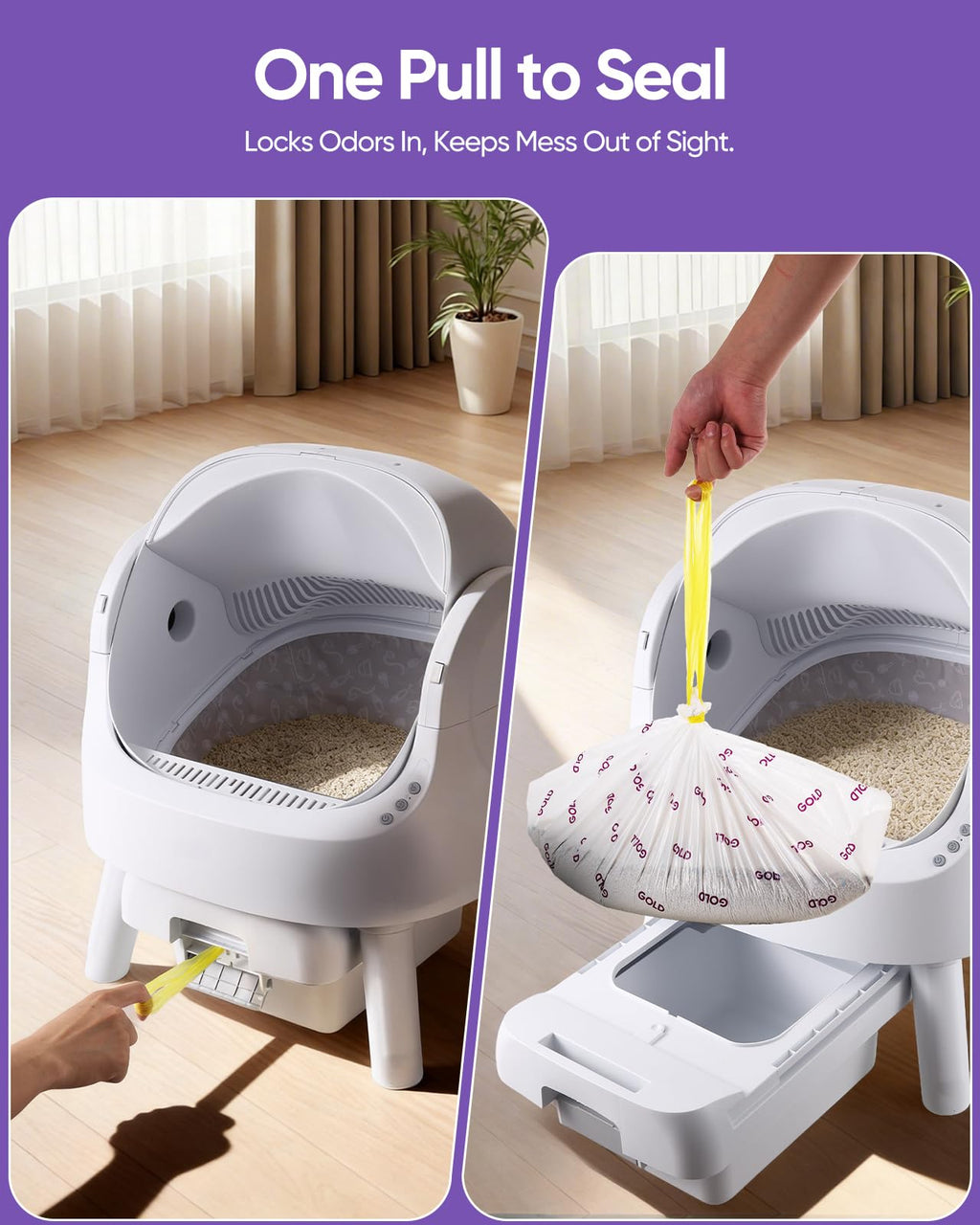 180 Count Automatic Cat Litter Bags O320