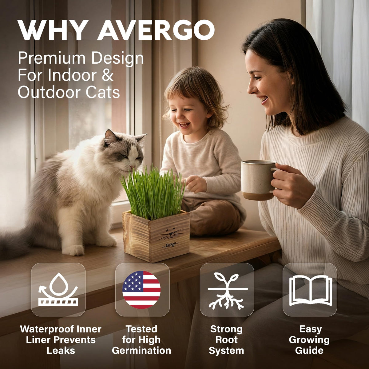 Cat Grass Kit with 2 Seed Packets P403795