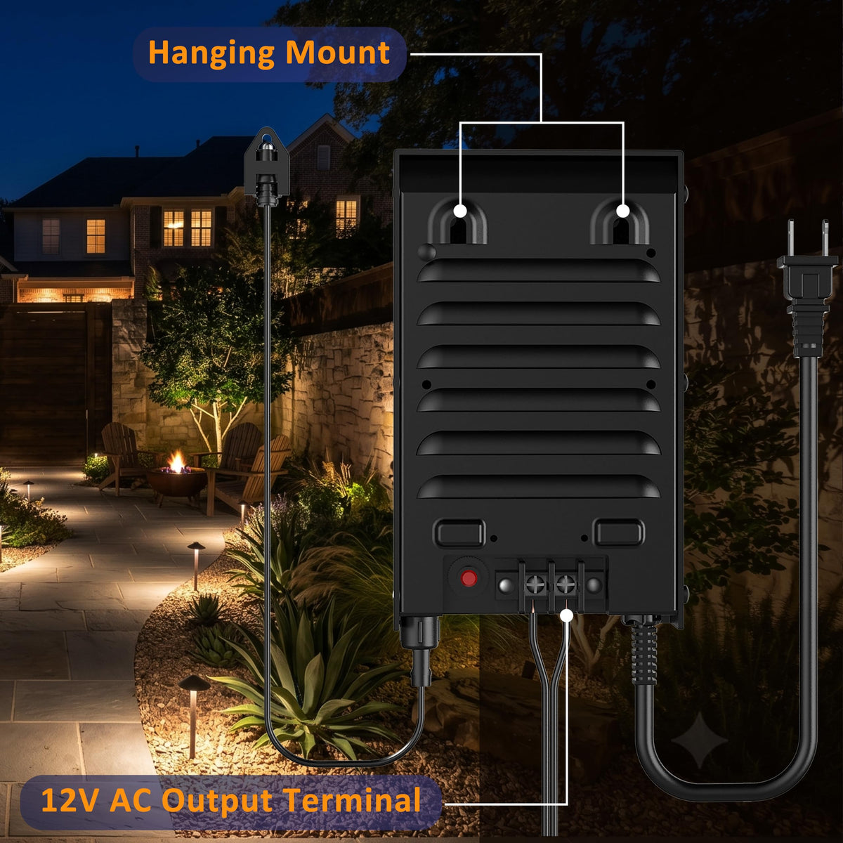 200W Low Voltage Landscape Transformer L997