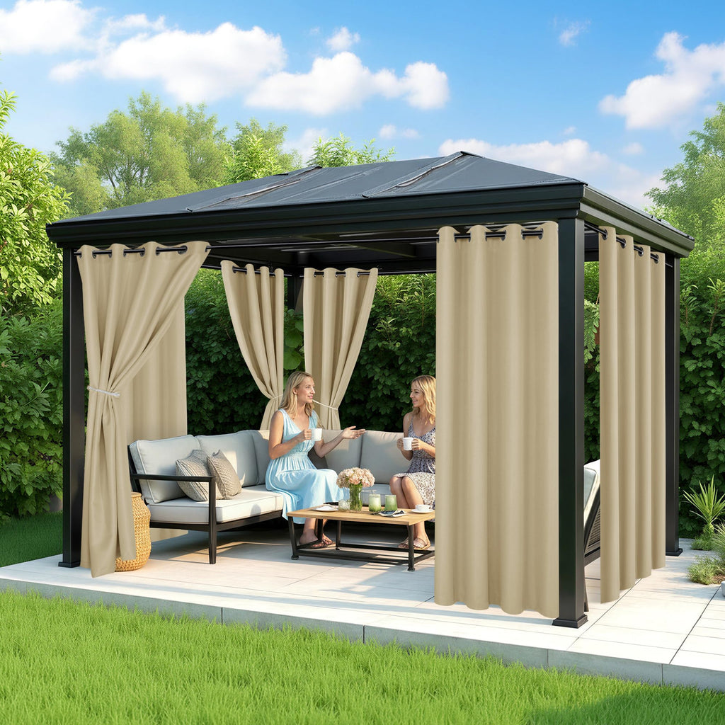 Waterproof Outdoor Curtains 6 Panels V292