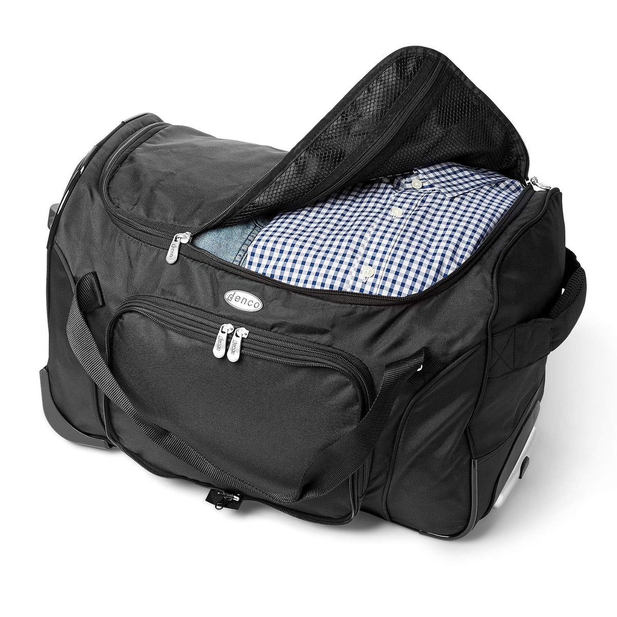 Lightweight 22-inch Wheeled Duffel Bag with Telescopic Handle Y400994