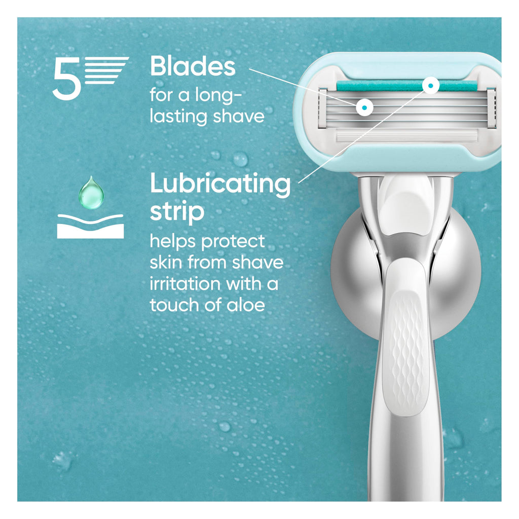 5 Count 5-Bladed Women's Razor Refills Z382249