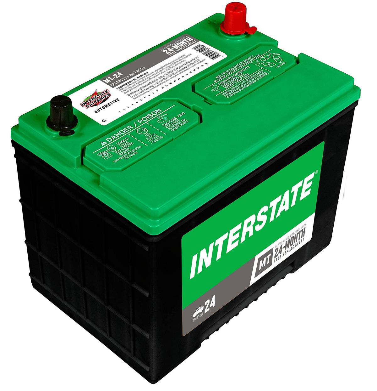 12V 600 CCA Group 24 Car Battery B418
