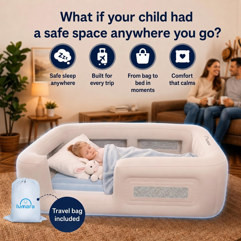 Inflatable Toddler Travel Bed with Electric Pump V225
