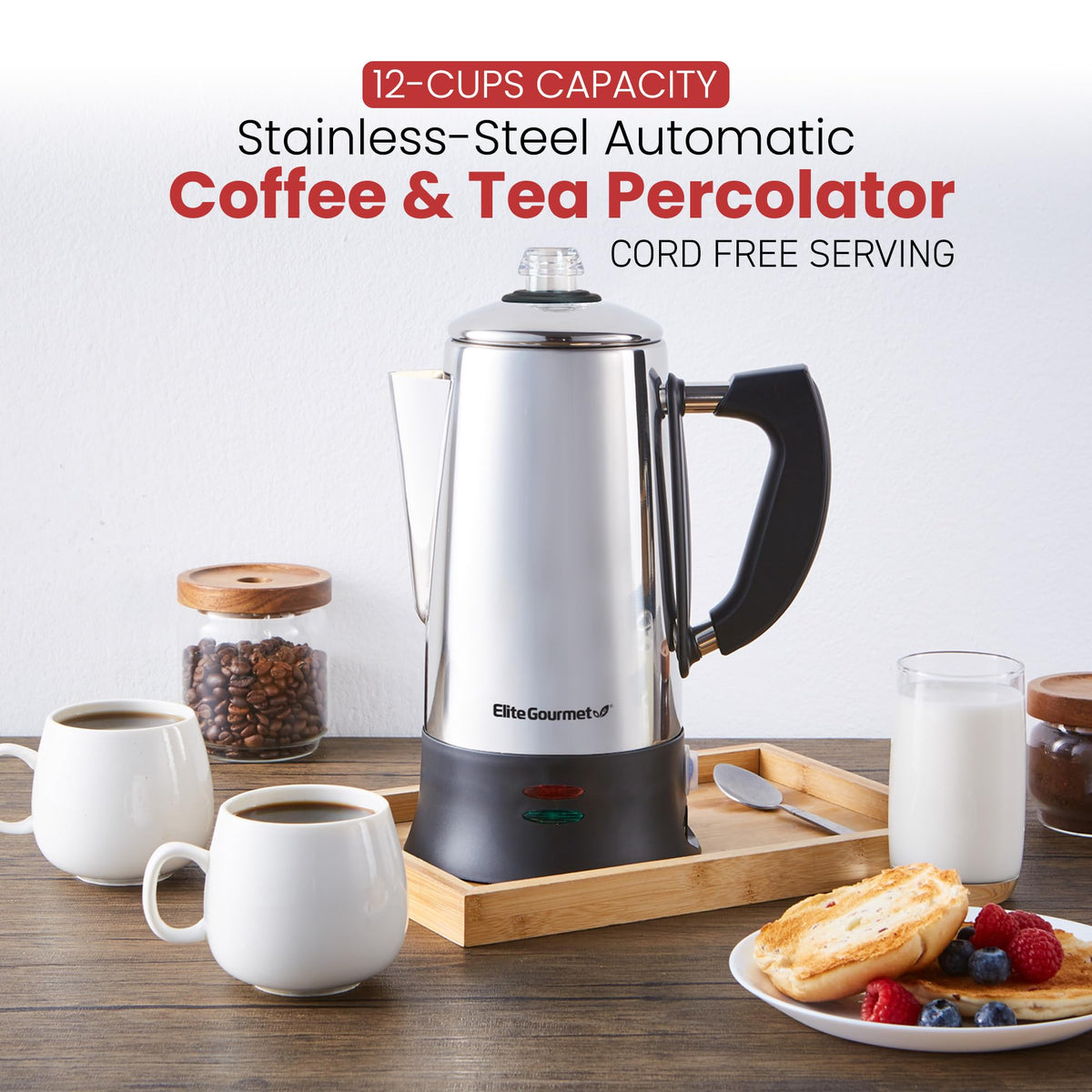 12-Cup Electric Coffee Percolator X9726