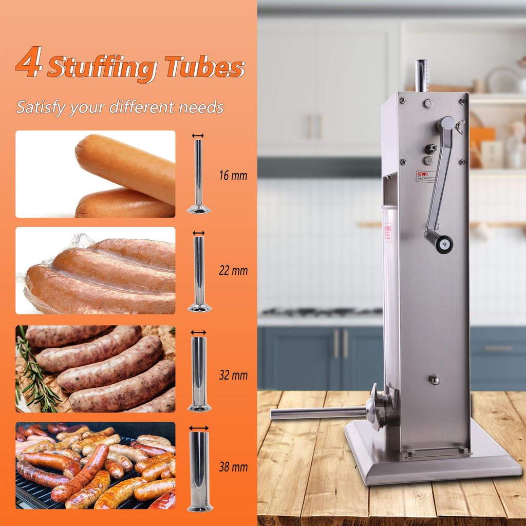 7L Sausage Stuffer and 15lb Manual Meat Mixer C6211