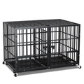 42 Inch Heavy Duty Metal Dog Crate with Divider M382482