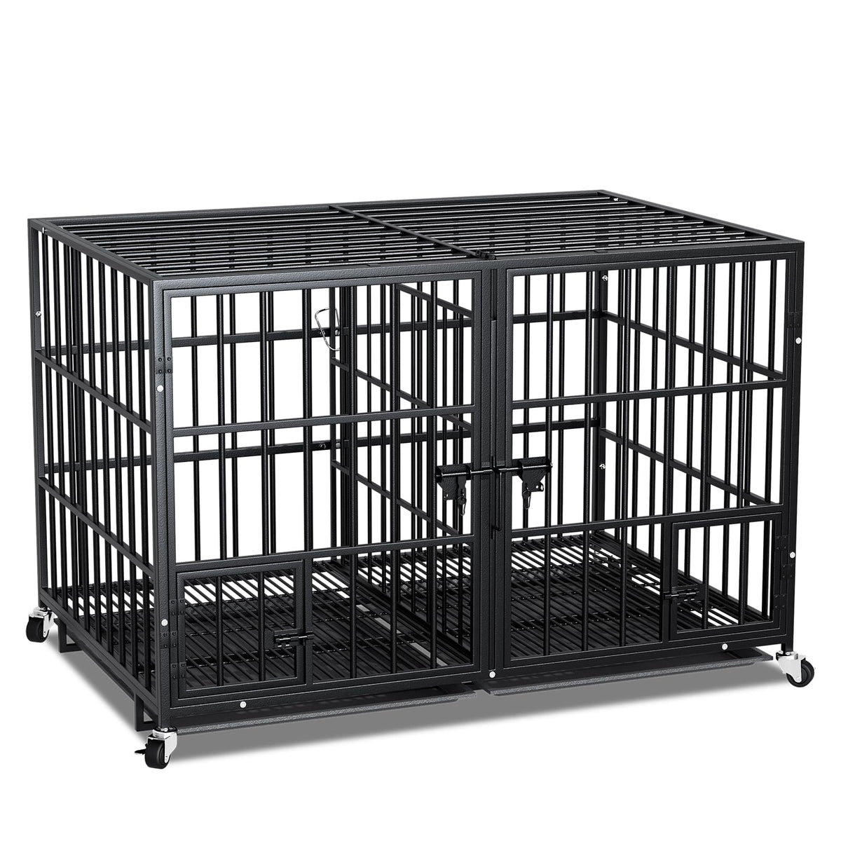 42 Inch Heavy Duty Metal Dog Crate with Divider M382482