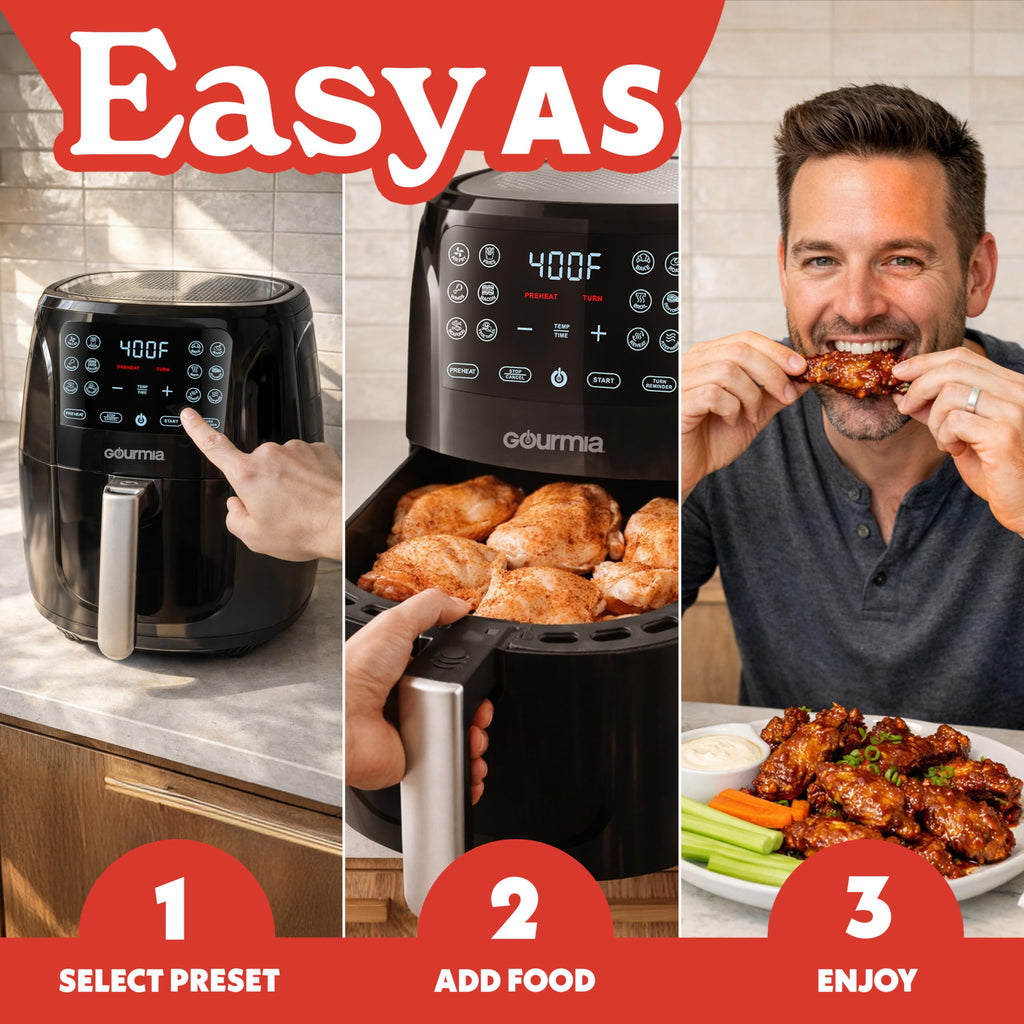 Black 6 Qt Air Fryer Q54381