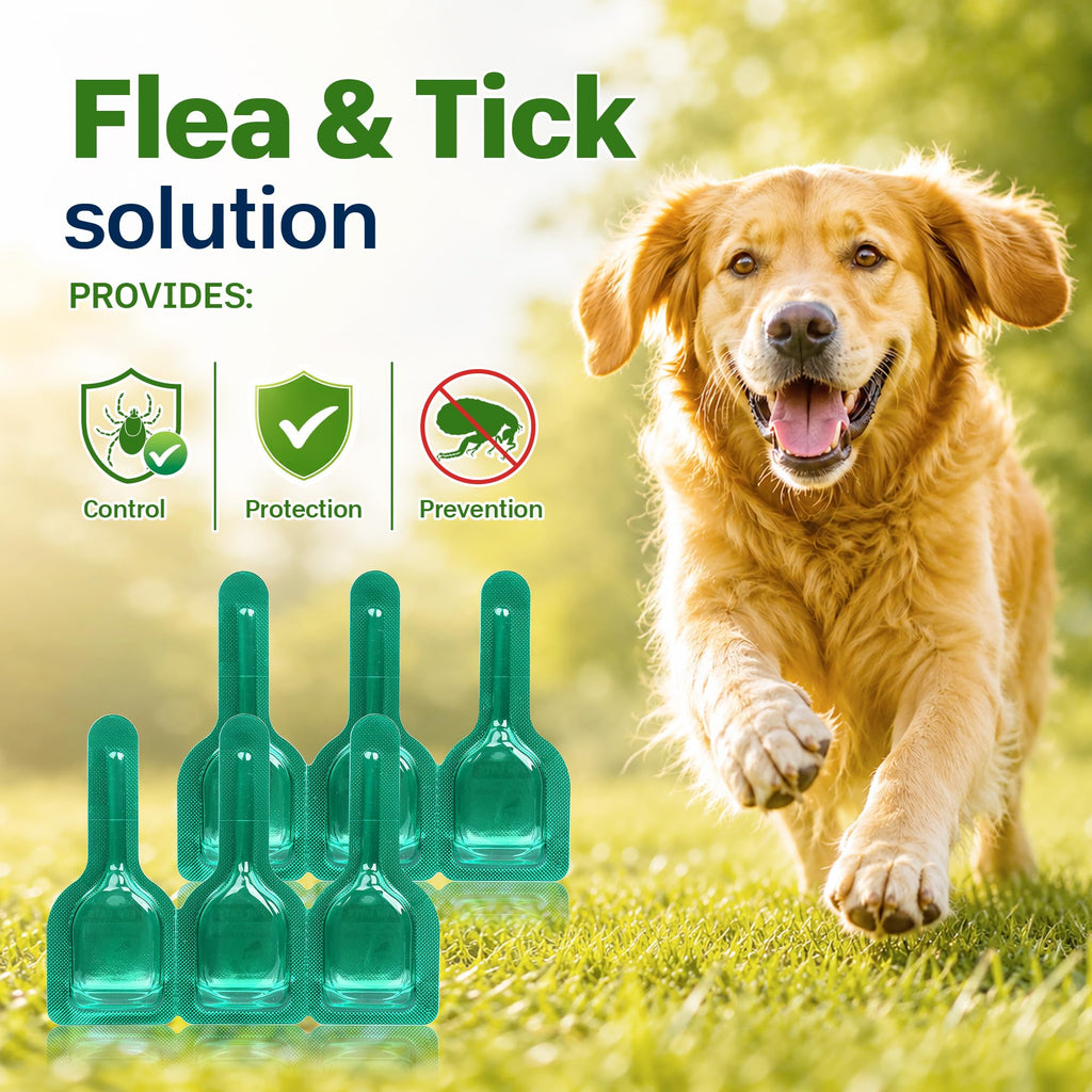 Flea and Tick Prevention for Dogs 5-43 lbs 6 Doses S49803