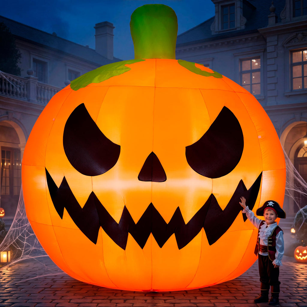 10FT Tall Inflatable Pumpkin with Built-in LED Lights Z618