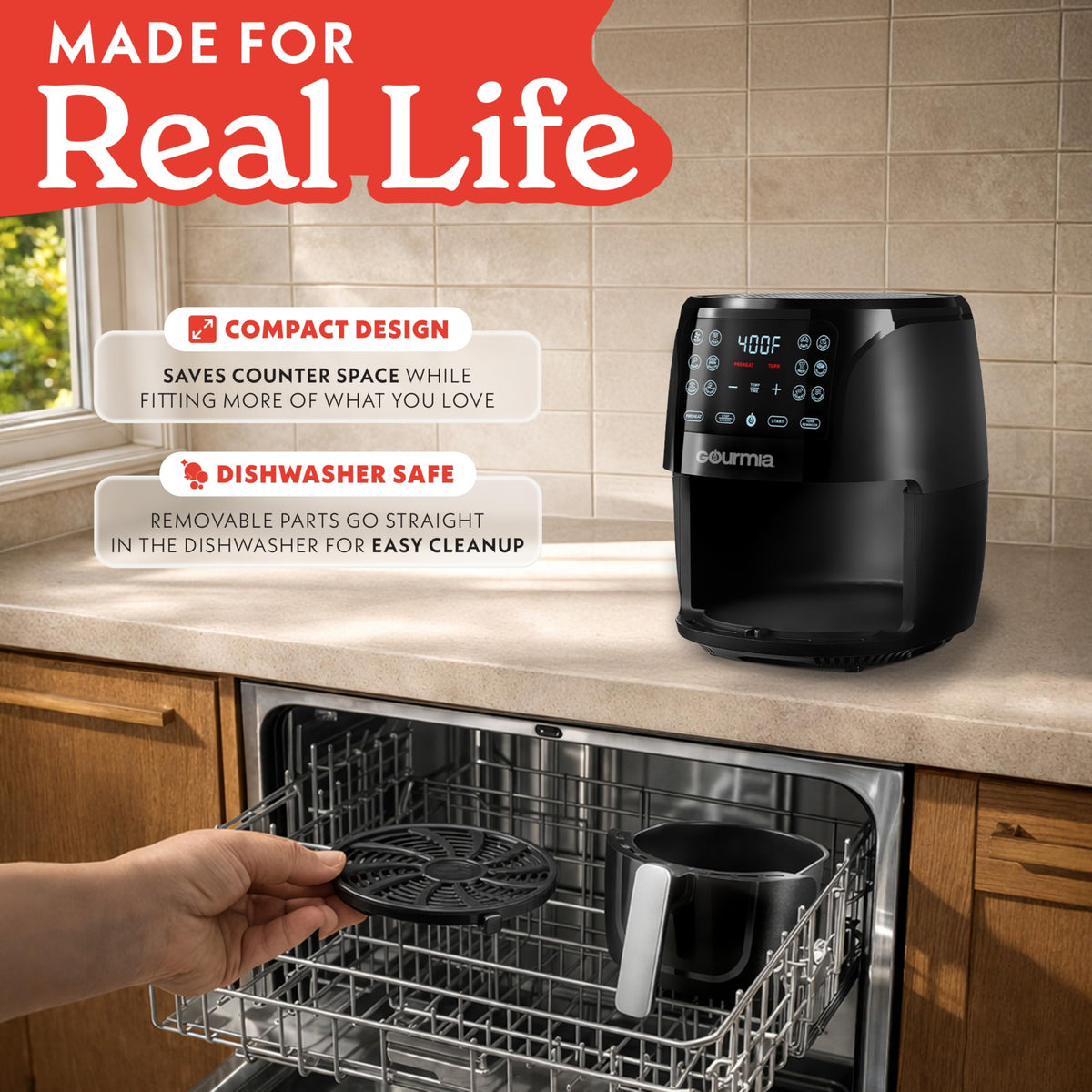 Black 6 Qt Air Fryer Q54381