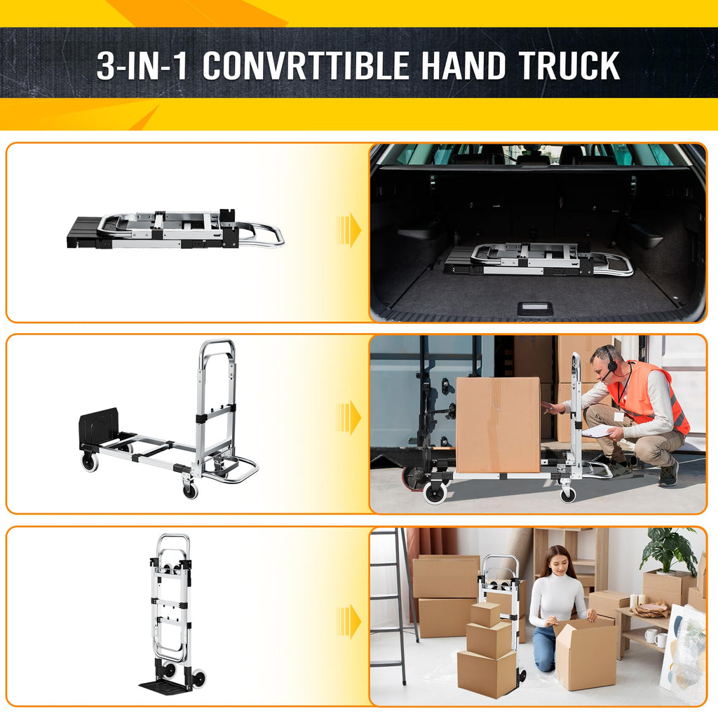 600lbs 3 in 1 Folding Hand Truck Dolly H283