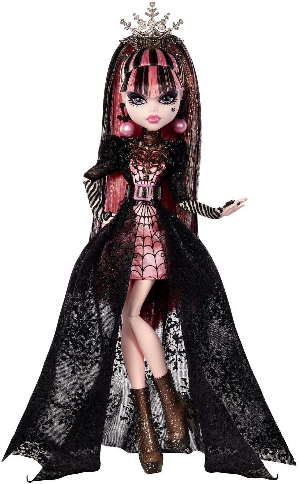 Pink and Black Gown Doll A51199