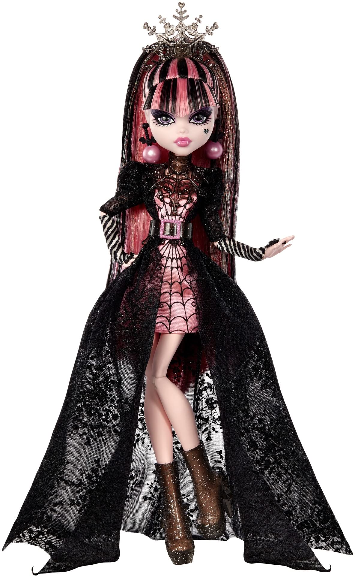 Pink and Black Gown Doll A51199