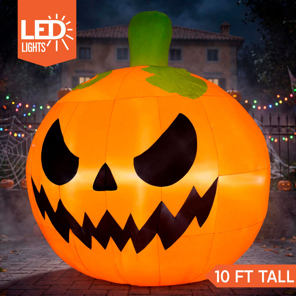 10FT Tall Inflatable Pumpkin with Built-in LED Lights Z618