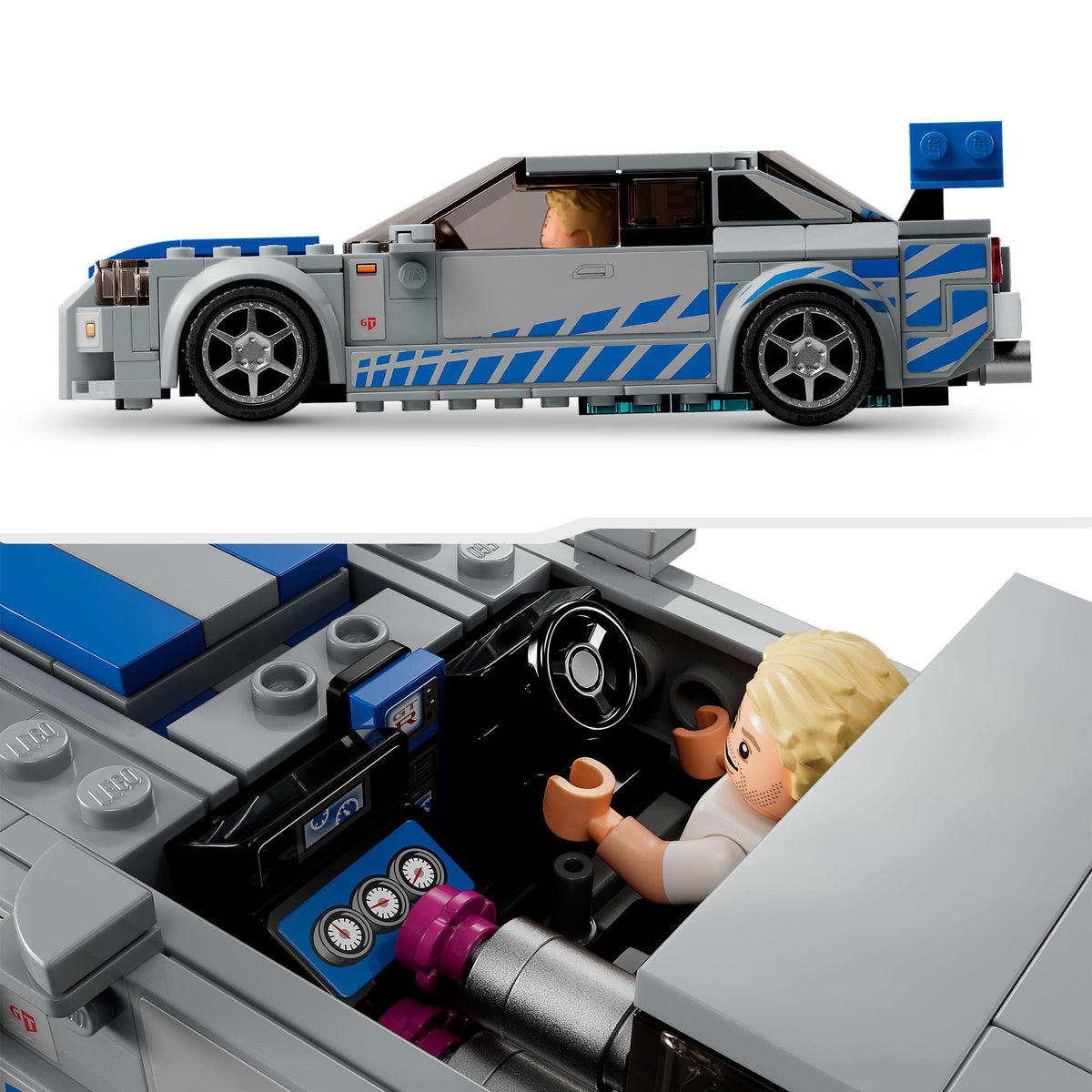 Nissan Skyline GT-R R34 Race Car Toy Building Kit W594257