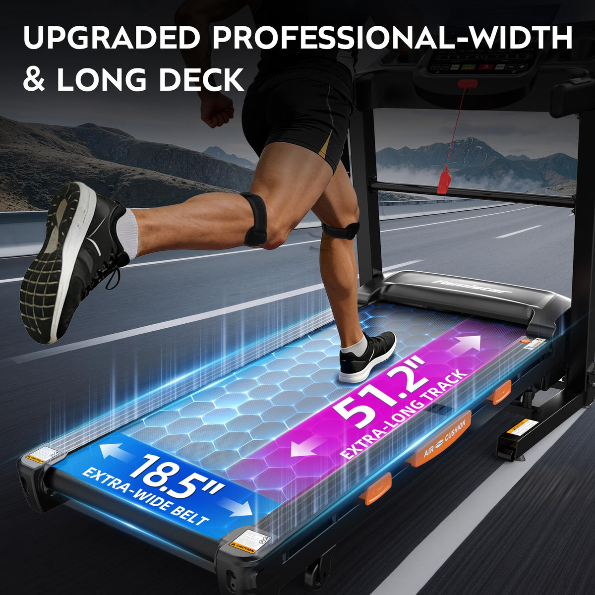 Foldable Treadmill with 18.5" Wide Belt X8115