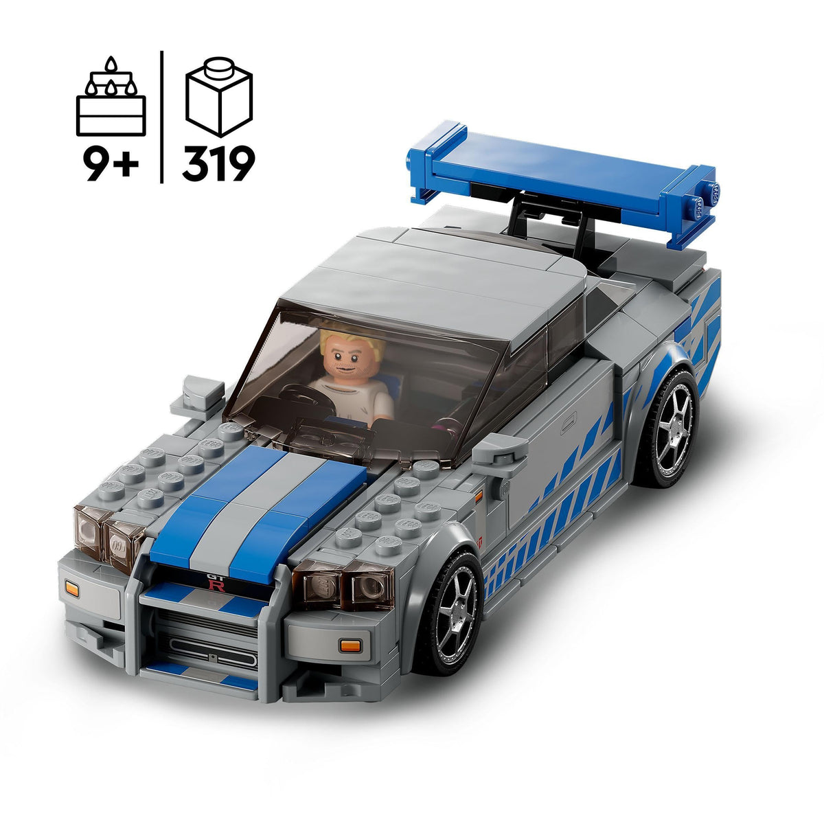 Nissan Skyline GT-R R34 Race Car Toy Building Kit W594257
