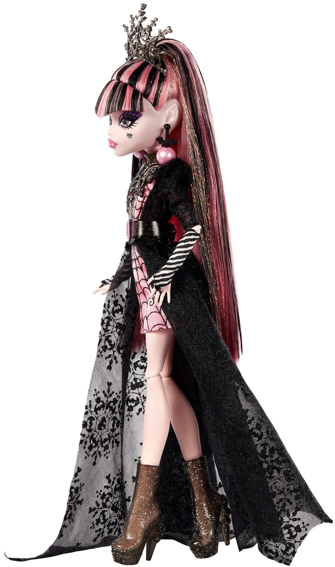 Pink and Black Gown Doll A51199