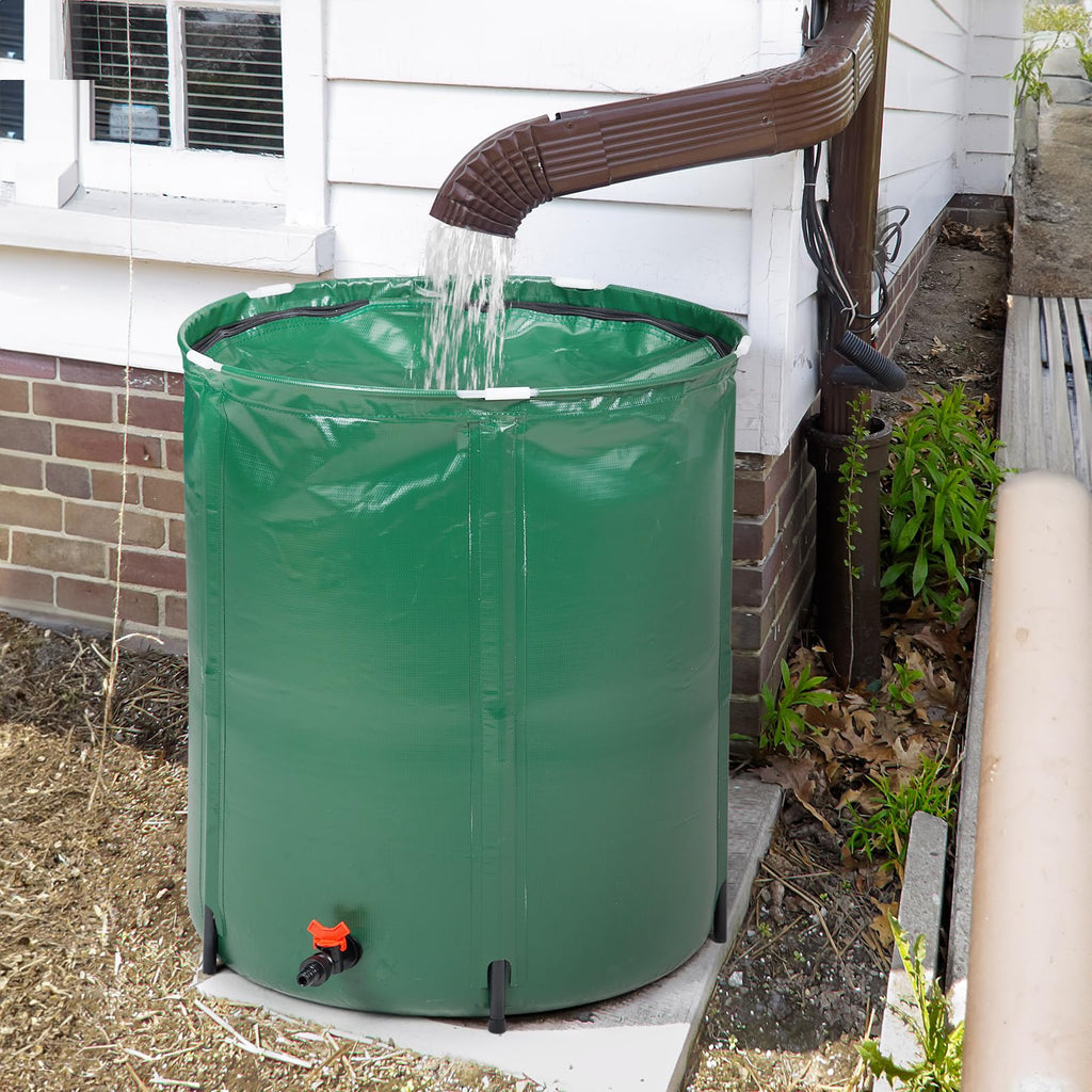 50 Gallon Foldable PVC Rain Barrel with Filter K524024