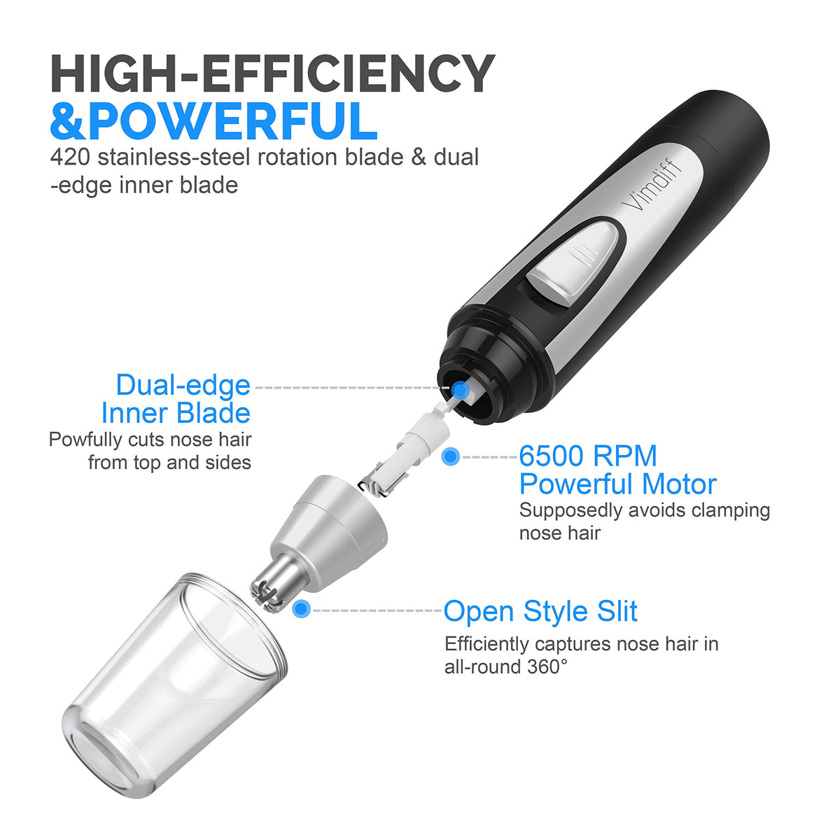 USB Rechargeable Waterproof Facial Hair Remover C620